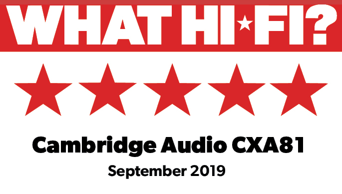 Najvišja nagrada What Hi-Fi? za Cambridge Audio CXA81